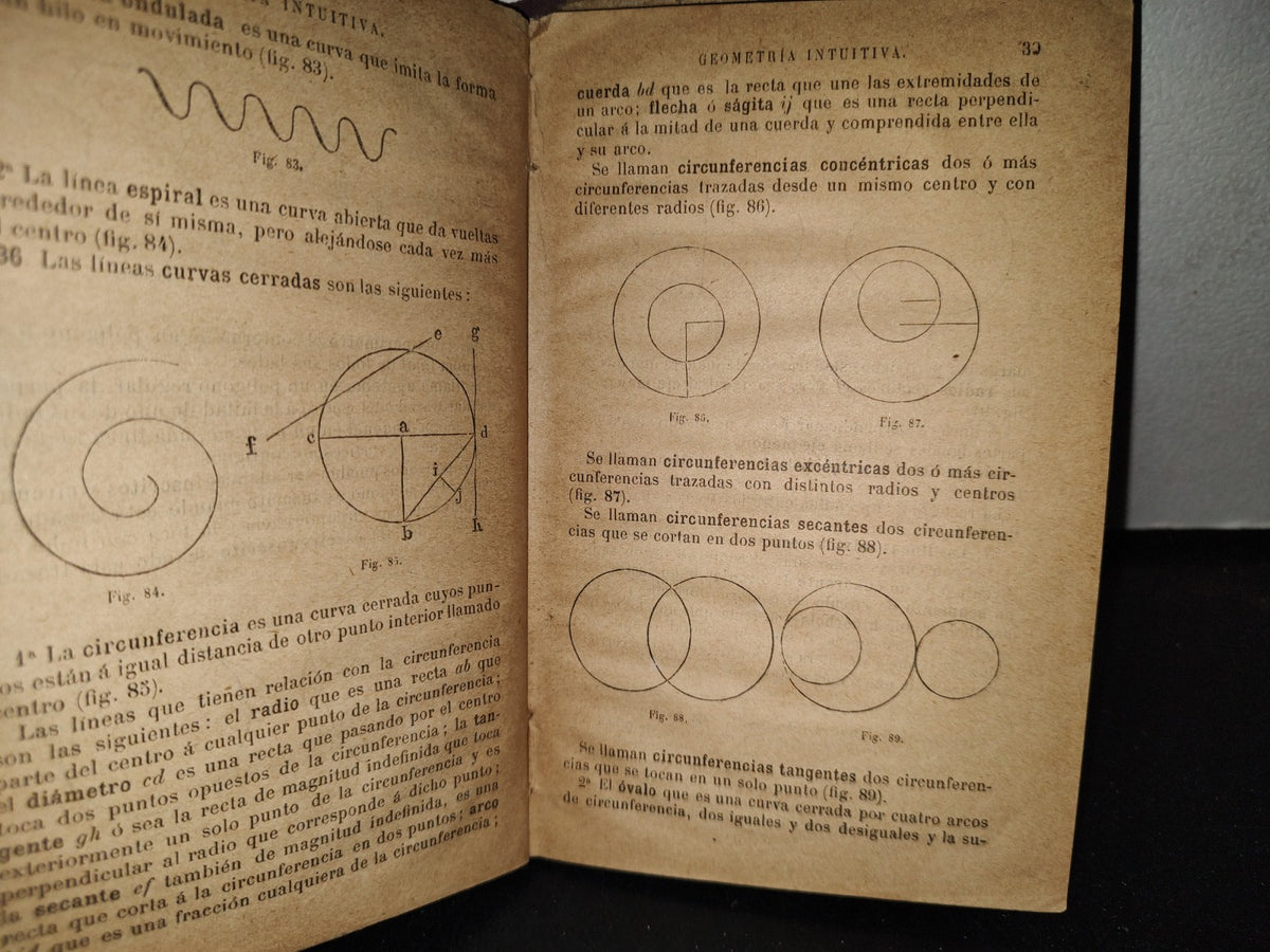 65- Nociones De Geometría Intuitiva - Julio S. Hernández - 1895