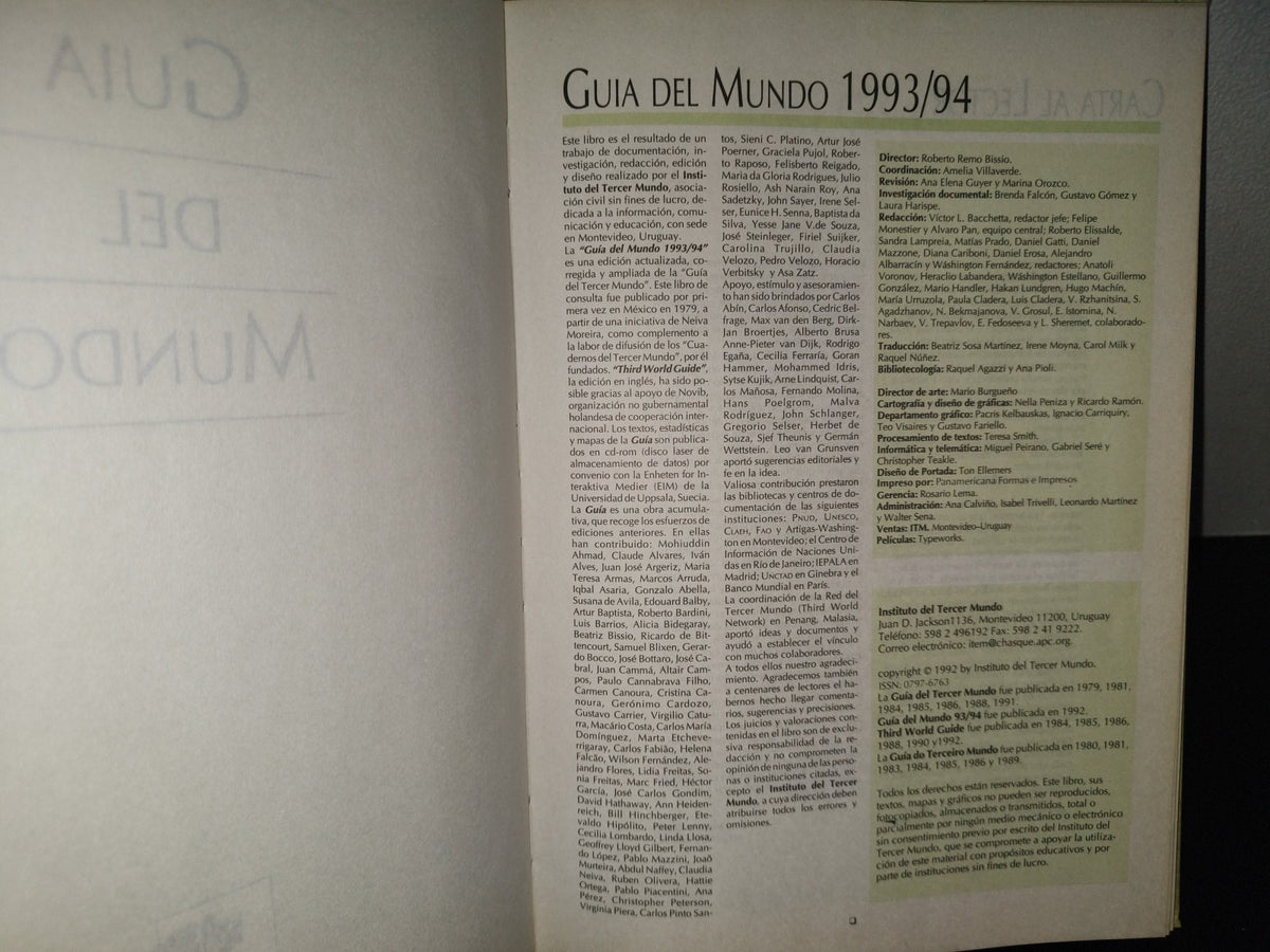 202- Guía Del Mundo 1. Países Y Pueblos Del Planeta Vistos Desde El Sur - 1992