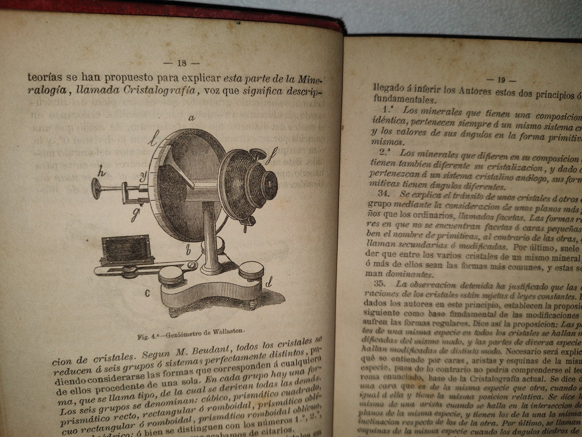 63- Manual De Historia Natural - Manuel María José De Galdo. Madrid: Librería De D. G. Hernando 1880