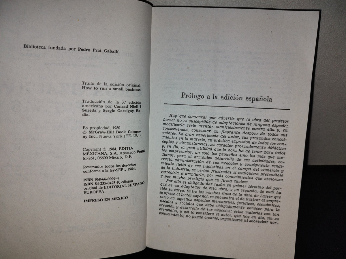 143- Organización De Empresas - J. K .Lasser - Editorial Hispano Europea - 1984
