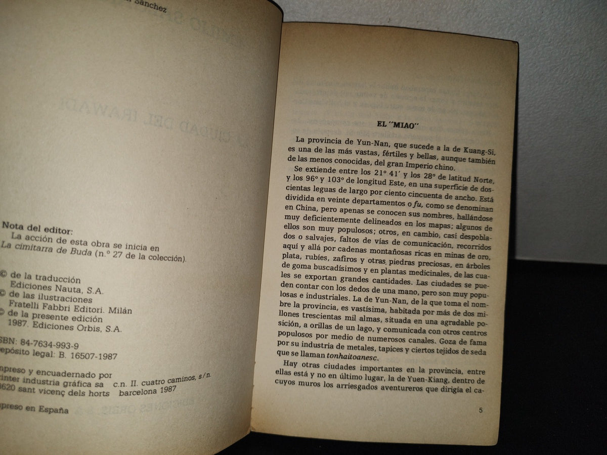 151- Emilio Salgari: La Ciudad Del Irawadi - Ediciones Orbis, S. A. - 1987