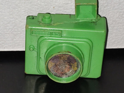 A5- Sacapuntas Vintage Verde. Con Forma De Cámara Fotográfica - 90'S