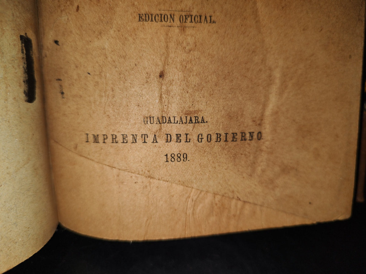 65- Código De Comercio De Los Estados Unidos Mexicanos. Edición Oficial - 1889