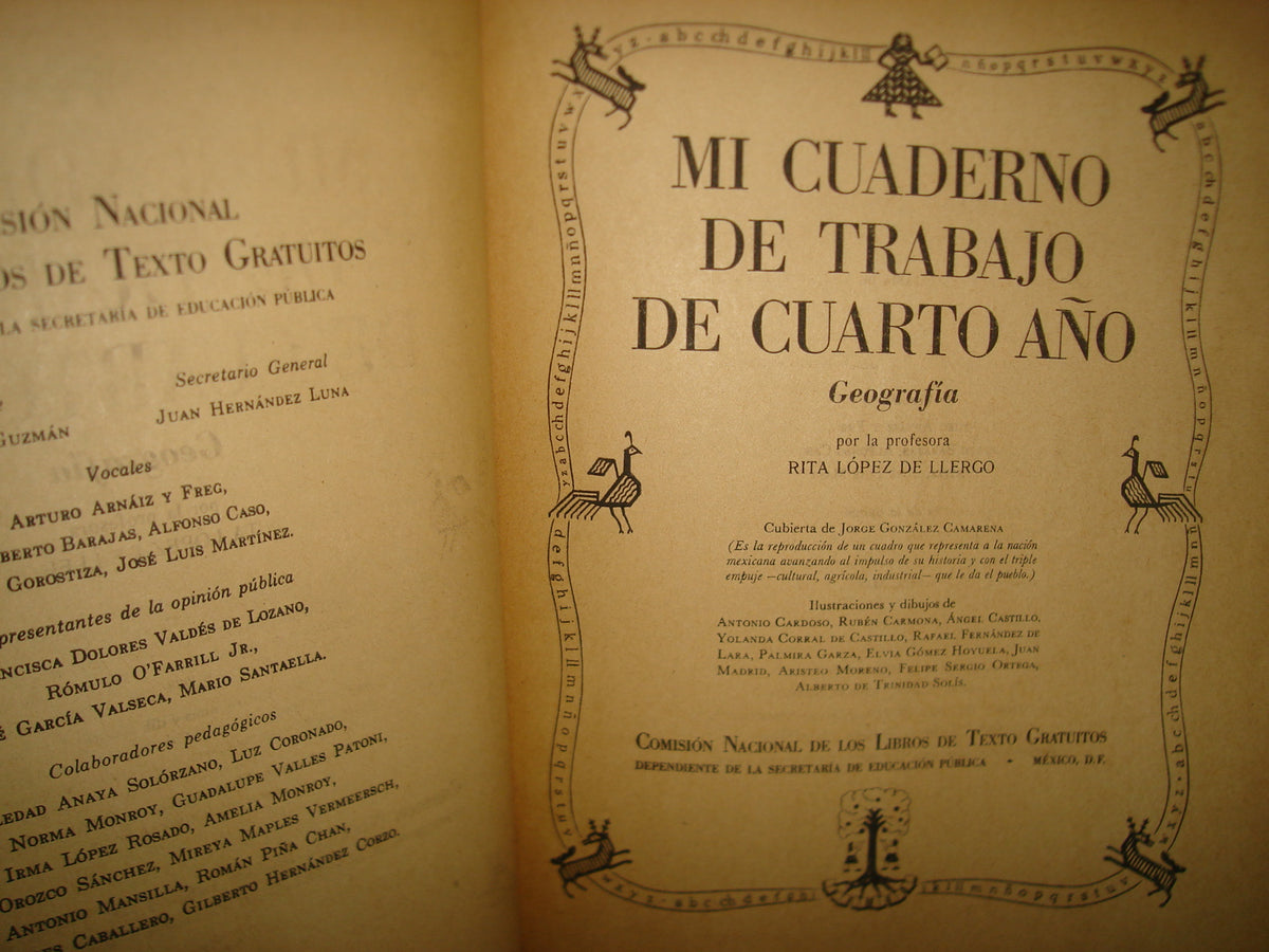 7- Mi Cuaderno De Trabajo De Cuarto Año. Geografía. Primaria - 1969
