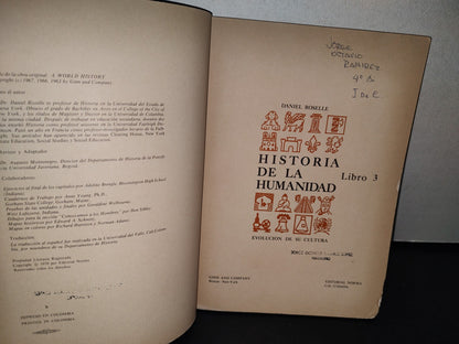 74- Historia De La Humanidad, Libro 3. Evolución De Su Cultura - Daniel Roselle - 1970