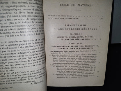59- Francés. Précis Thérapeutique Et De Pharmacologie - A. Richaud - 1924