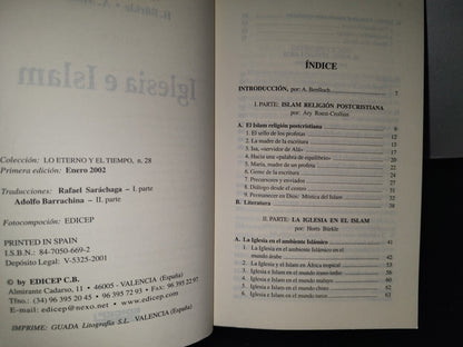 68- Iglesia E Islam - A. Roest-Crollius, H. Bürkle, A. Molina - Primera Edición, Enero 2002