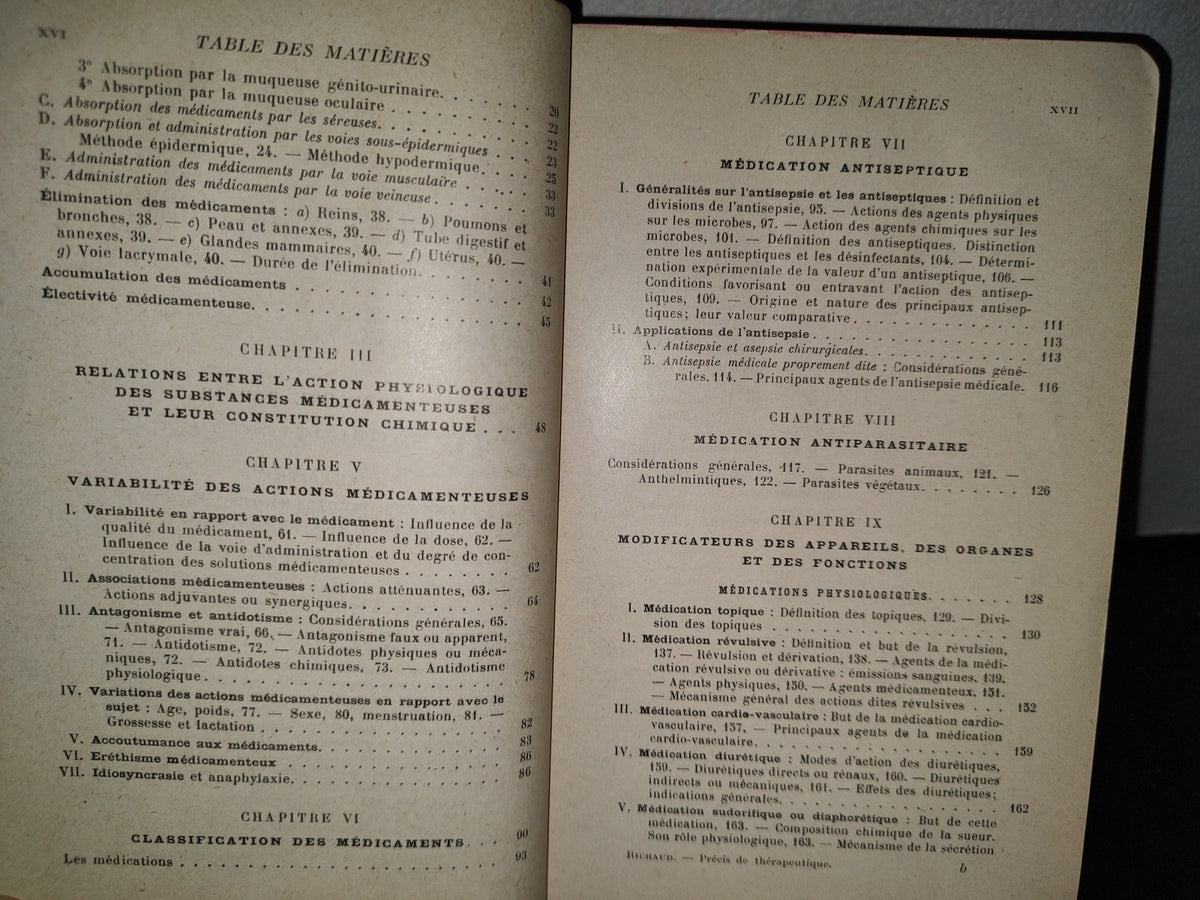 59- Francés. Précis Thérapeutique Et De Pharmacologie - A. Richaud - 1924