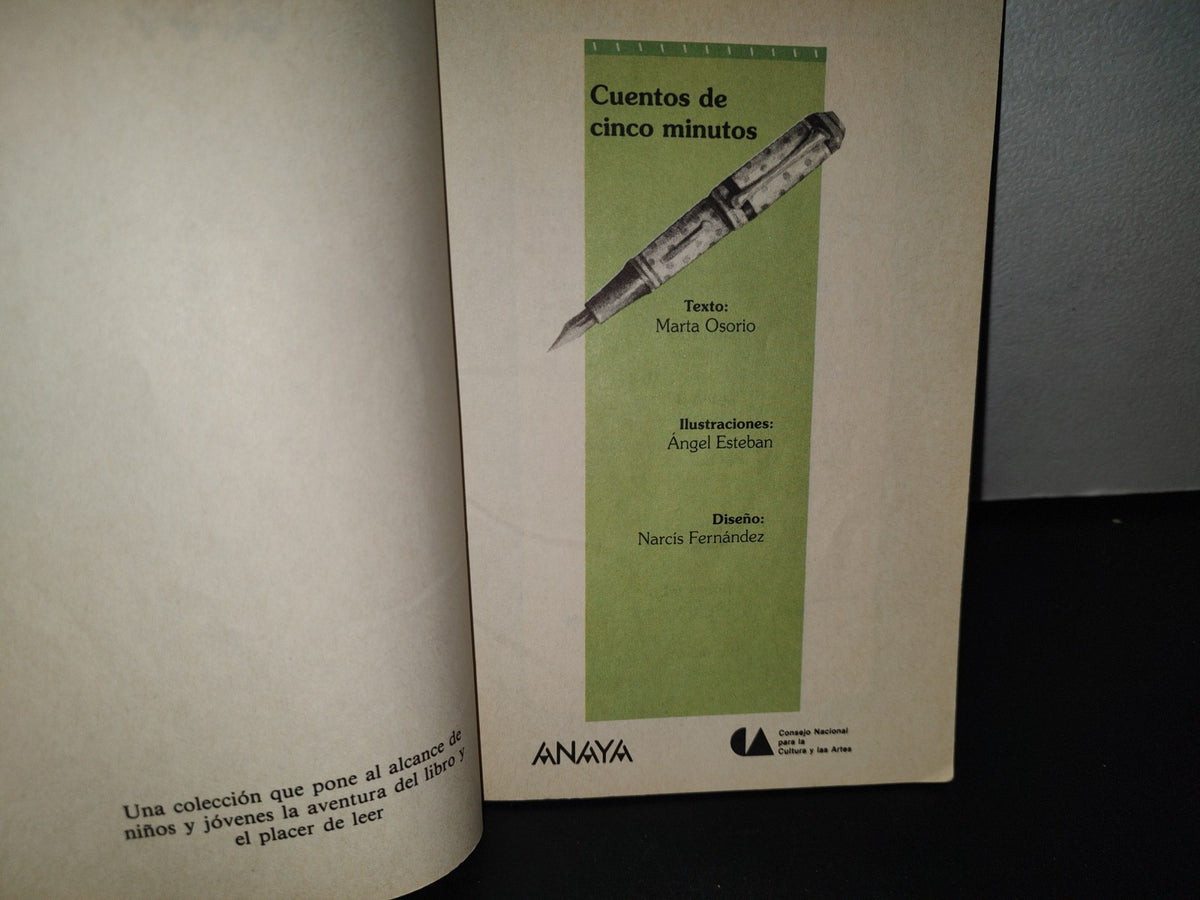 89- Cuentos De Cinco Minutos - Marta Osorio - Anaya / CONACULTA - 1992