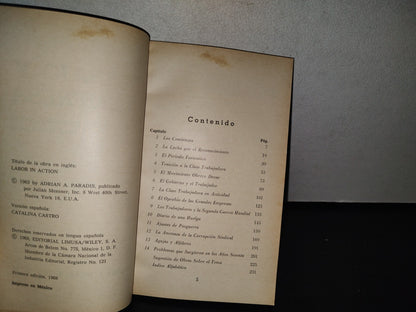 90- Trabajo Y Empresa. Historia Del Movimiento Obrero En Los Estados Unidos - Adrián A. Paradis