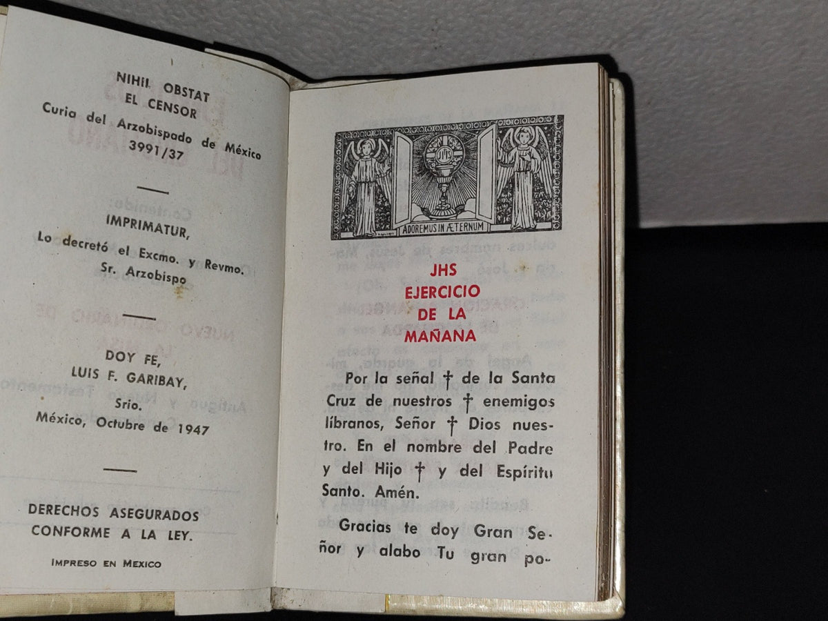 143- Recuerdo De Mi 1A. Comunión. Ejercicios Del Crsitiano - 1947 (Para Niño)
