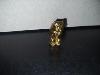 A2- Pieza De Bronce. Oso Tocando La Gaita - 70'S - 80'S
