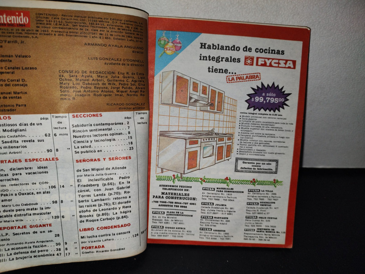 195- Revista Contenido. Vicente Leñero Contra La Censura - Diciembre 1984