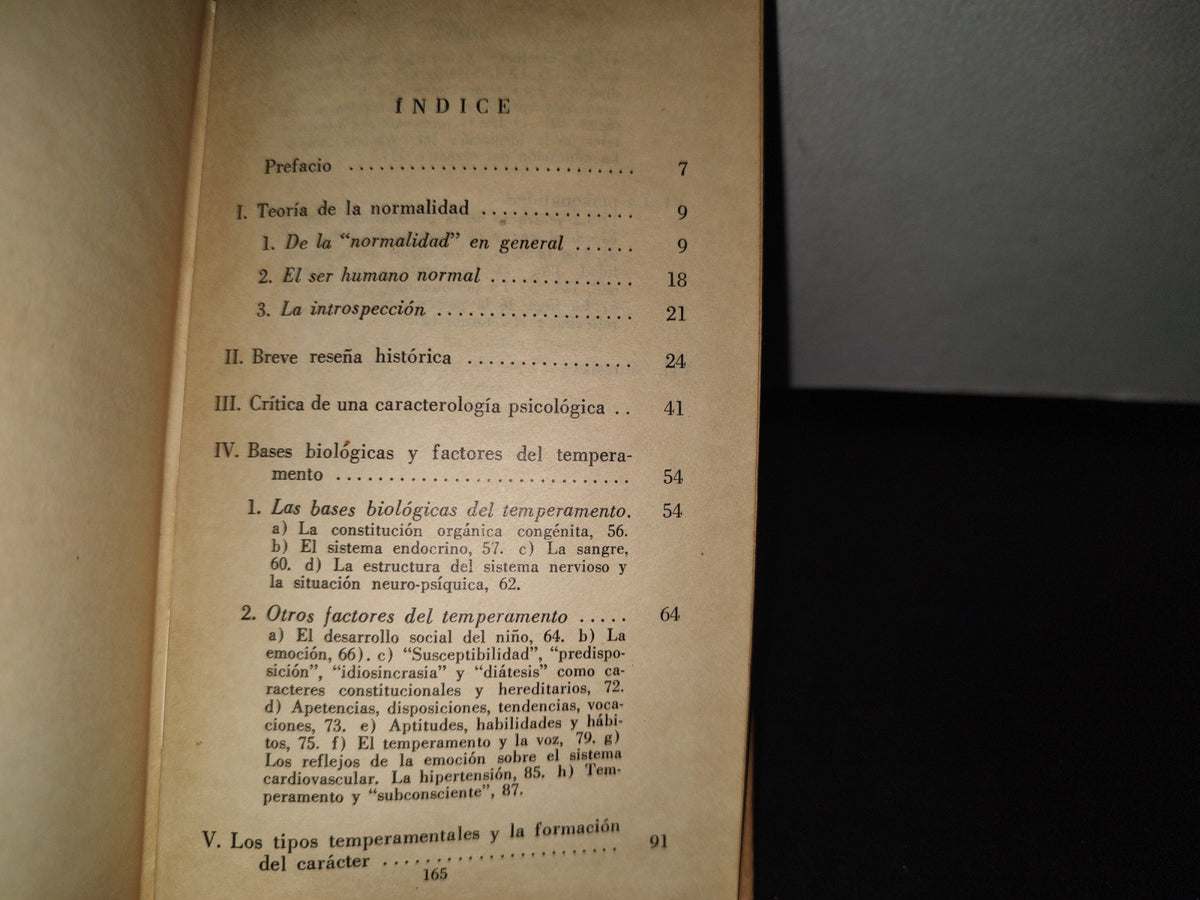 92- Temperamento, Carácter Y Personalidad - Gustavo Pittaluga - Fondo De Cultura Económica, Breviarios, Primera Edición 1954