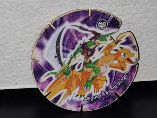 A5- Tazo Sabritas Yu-Gi-Ho!: Fly Tazos, X Años, Alligator'S Sword Dragon, # 86, 1996