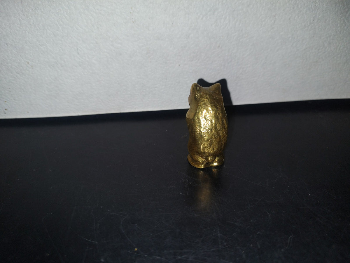 A2- Pieza De Bronce. Oso Tocando La Gaita - 70'S - 80'S