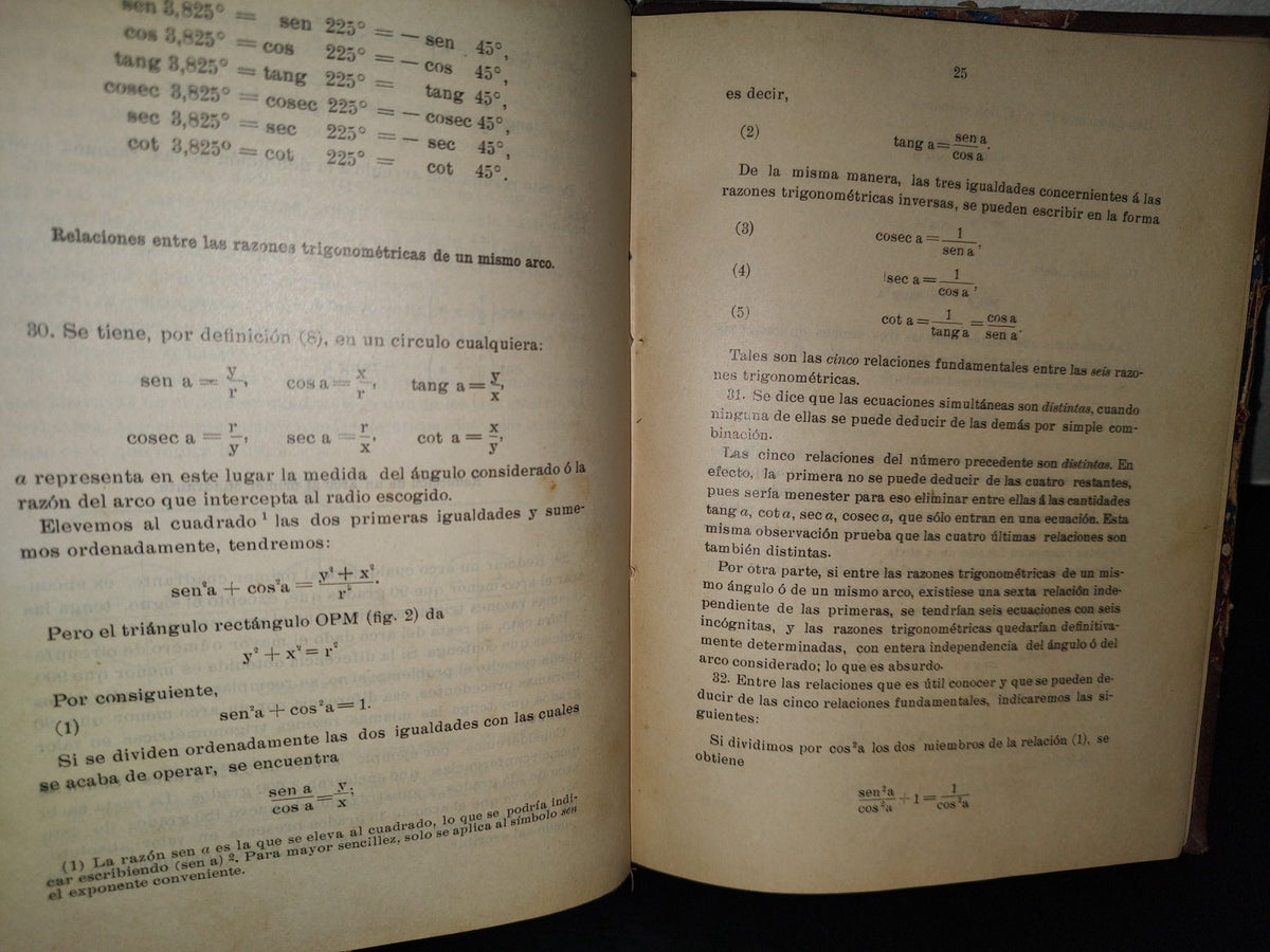 78- Antiguo Curso De Matemáticas. Tomo Ii- Segunda Parte Trigonometría Rectilínea - 1906