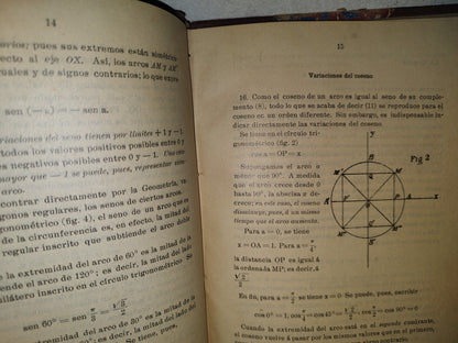 78- Antiguo Curso De Matemáticas. Tomo Ii- Segunda Parte Trigonometría Rectilínea - 1906