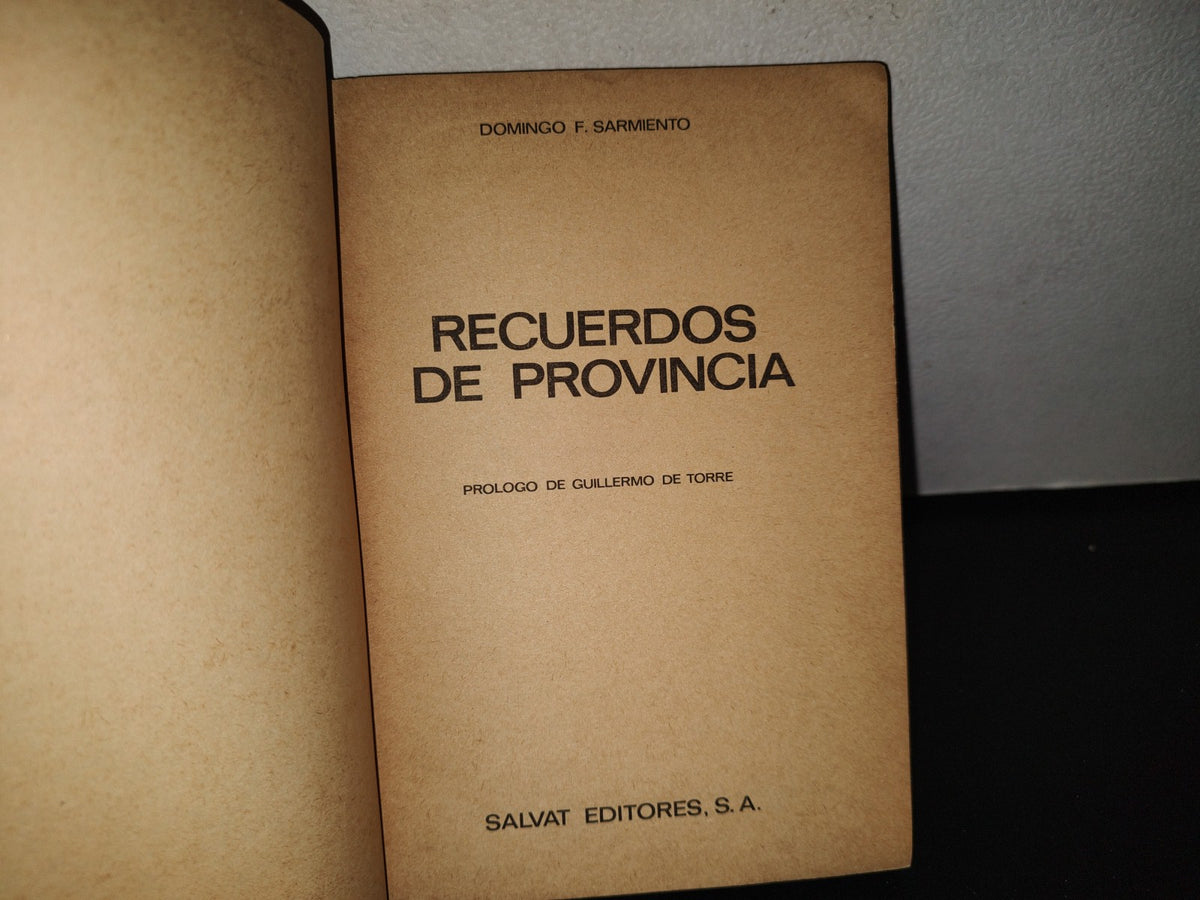 85- Recuerdos De Provincia - Domingo F. Sarmiento