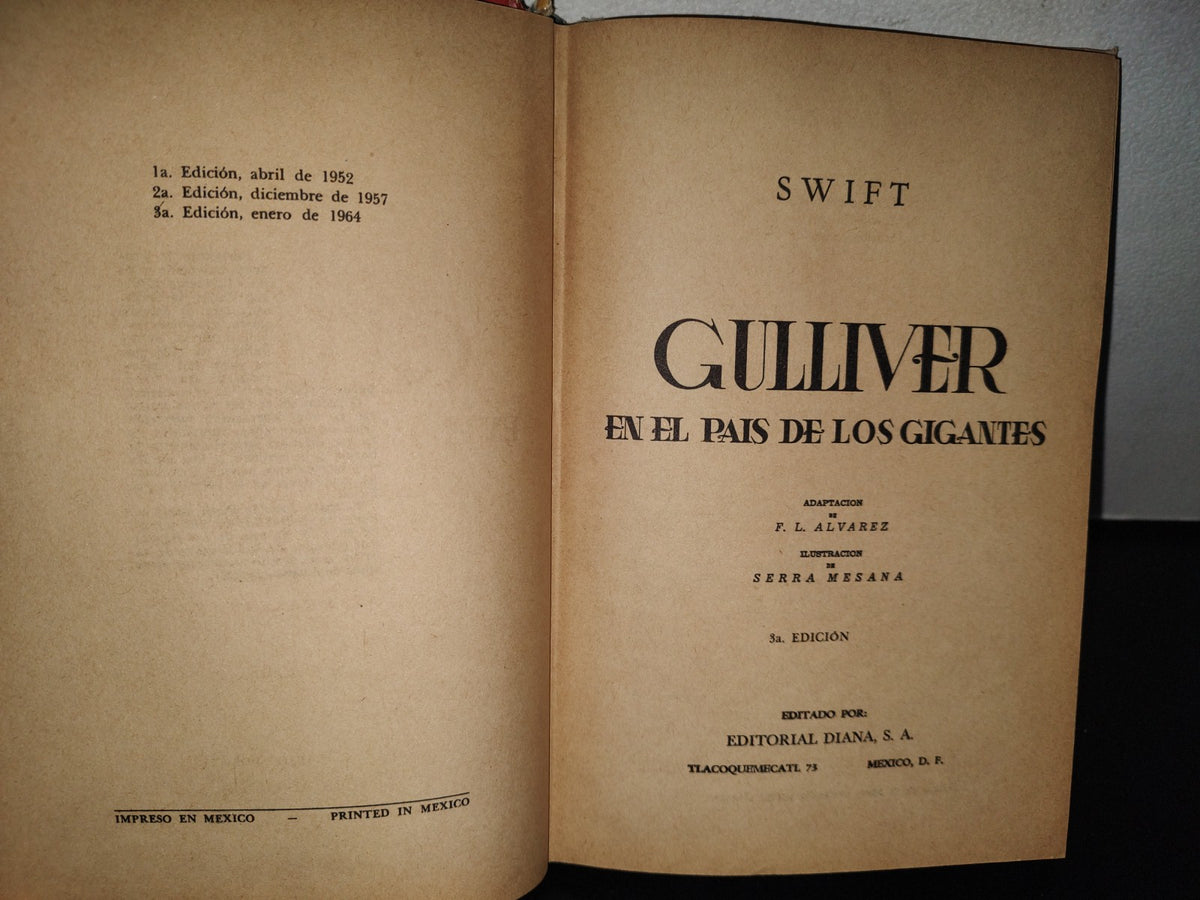 93- Gulliver En El País De Los Gigantes - Swift - Editorial Diana - 1964