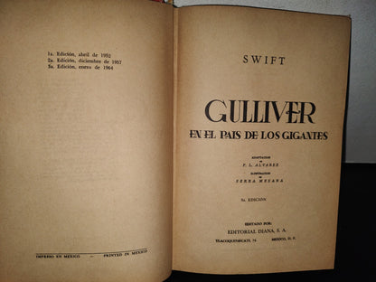 93- Gulliver En El País De Los Gigantes - Swift - Editorial Diana - 1964