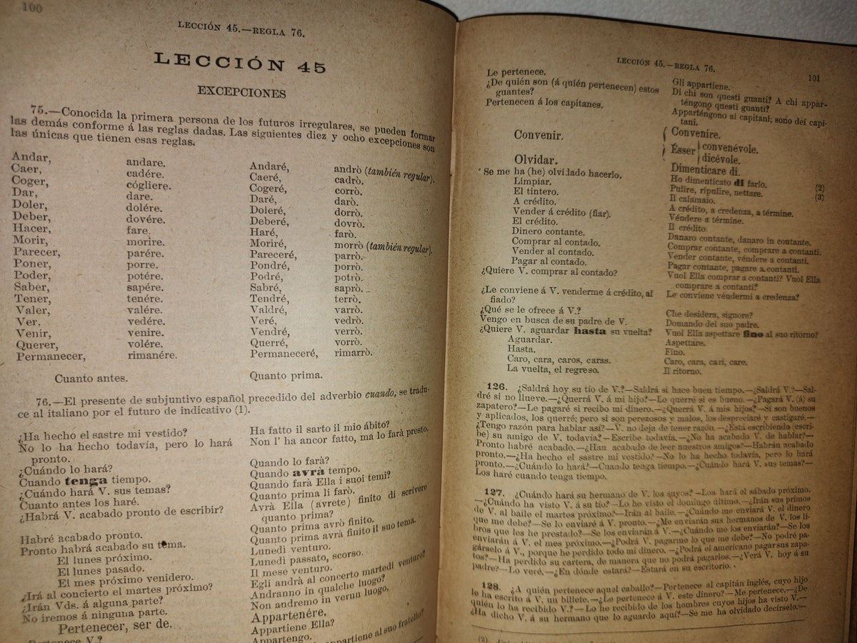 63- Gramática Italiana Y Método Para Aprenderla - Eduardo Benot - 1893
