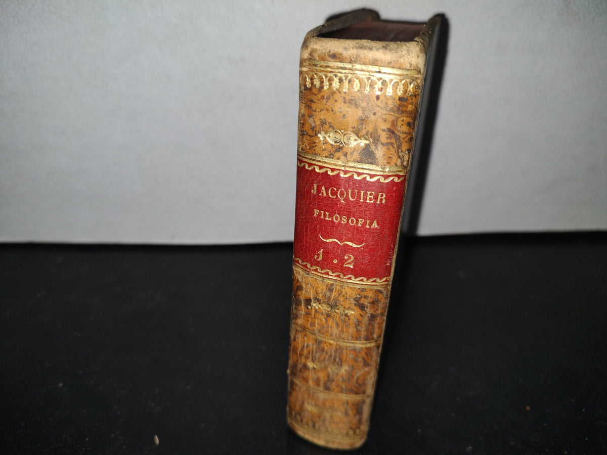 60- Latín. Institutiones Philosophicae. Auctore Francisco Jacquier. - 1821