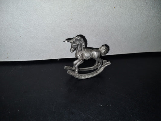 A3- Unicornio Mecedora Vintage De Peltre: Unicorn Swing. Spoontiques 1982 Pewter 529