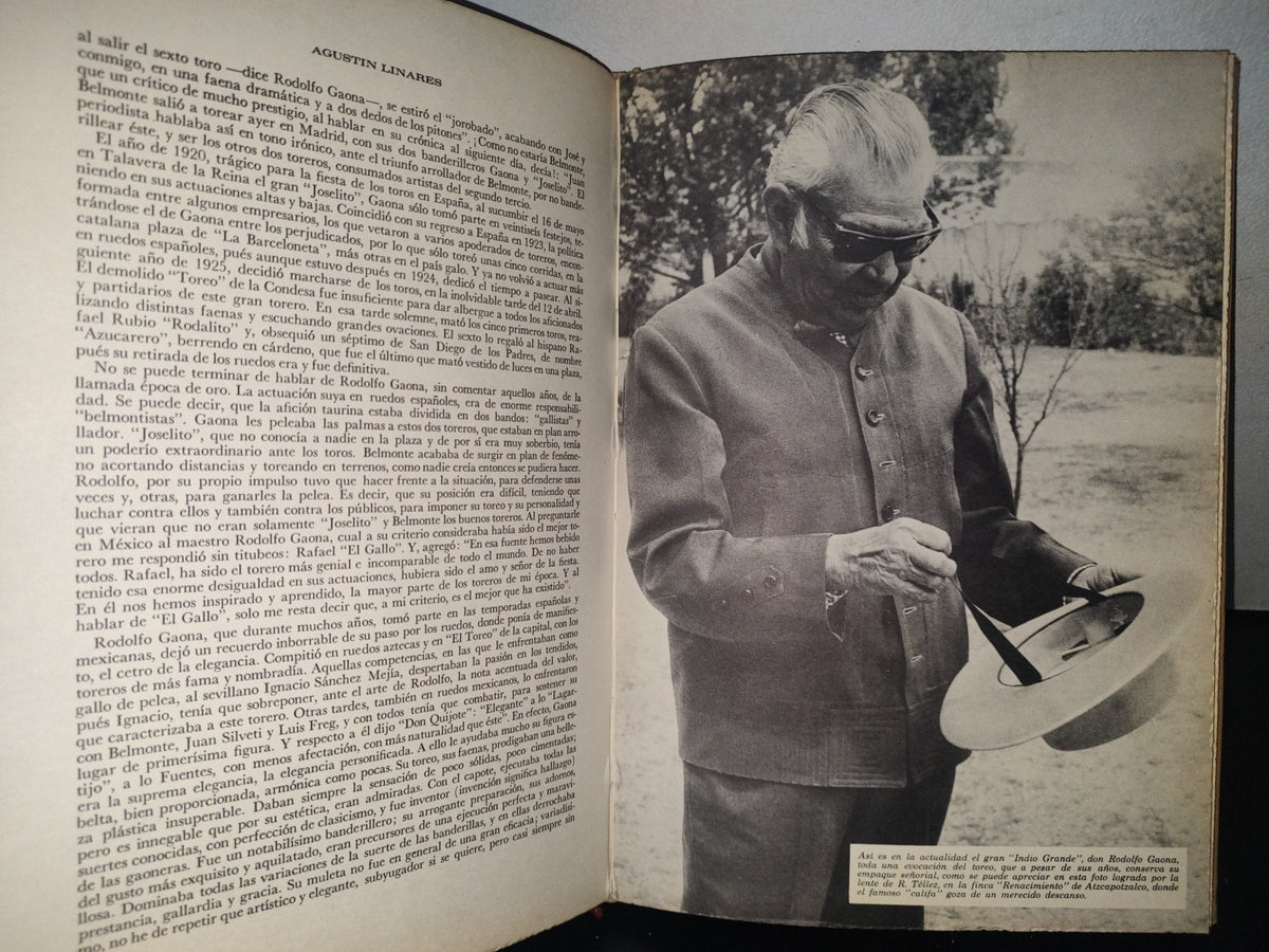 128- Los Toros En España Y México - Agustín Linares - Primera Edición Octubre 1968
