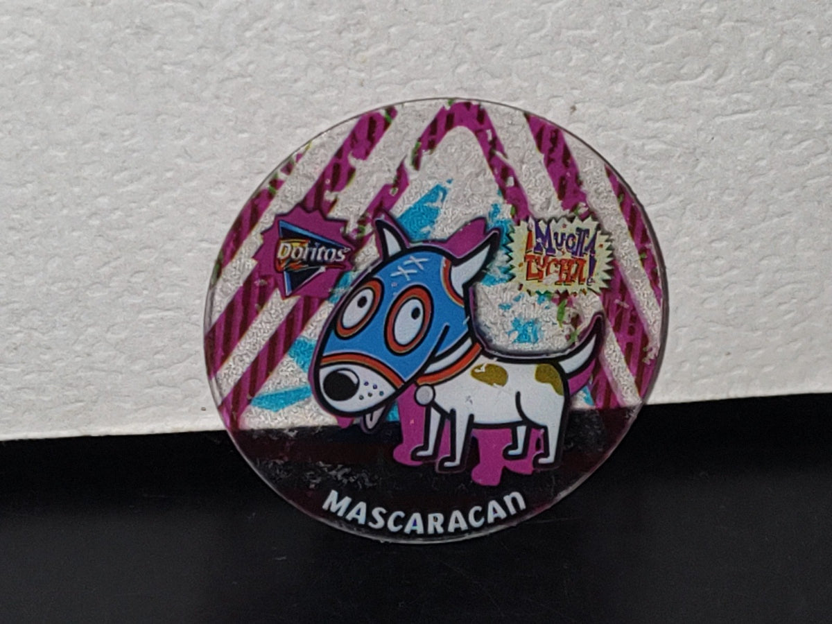 A5- Tazo Sabritas, Doritos, ¡Mucha Lucha!: Tazos Crystal, Mascaracan, # 79, 2005