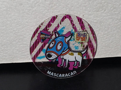 A5- Tazo Sabritas, Doritos, ¡Mucha Lucha!: Tazos Crystal, Mascaracan, # 79, 2005