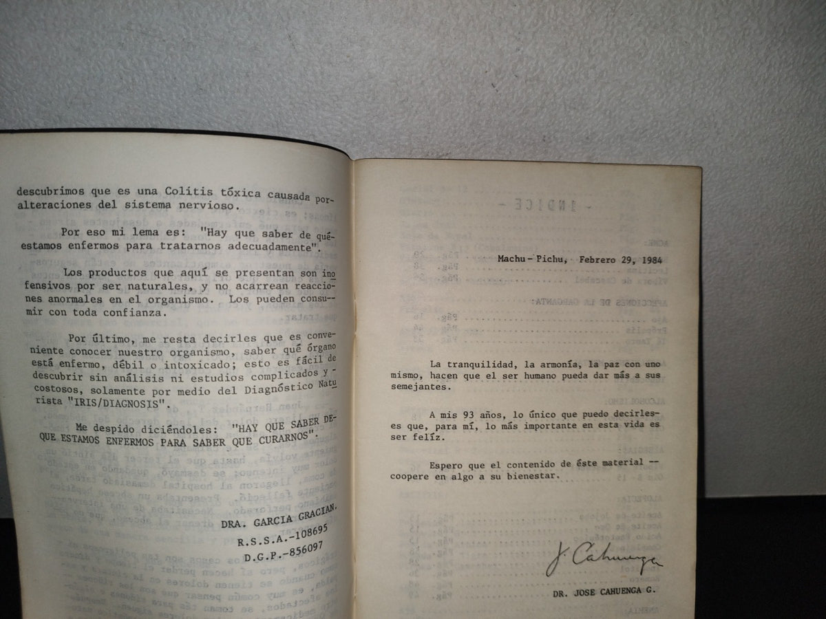 84- Guía De Nutrición Y Vegetariana De Don José Cahuenga - 1984