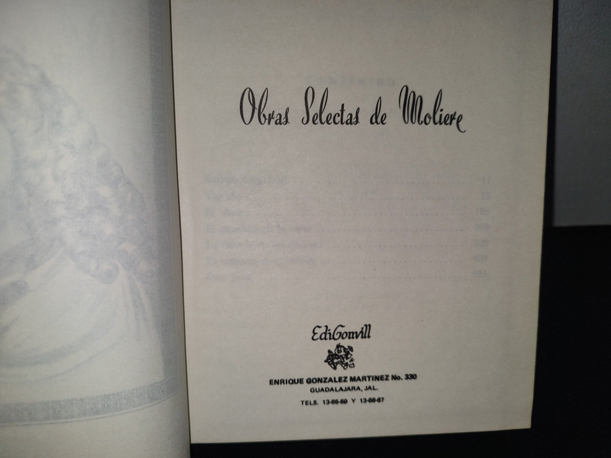84- Obras Selectas De Moliere - Edigonvill - 1984