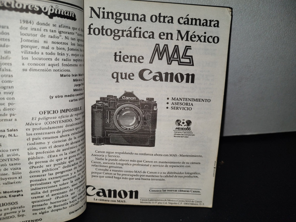 195- Revista Contenido. Vicente Leñero Contra La Censura - Diciembre 1984