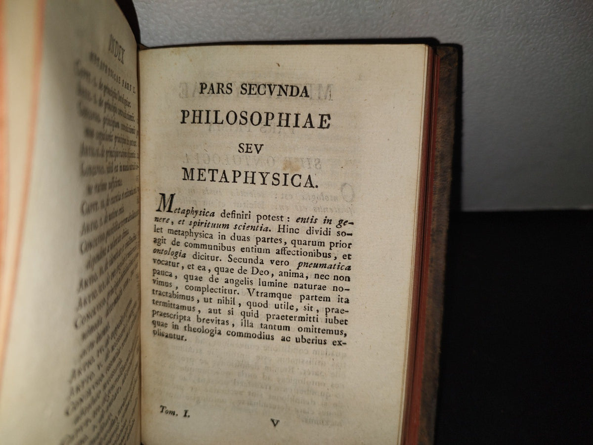 60- Latín. Institutiones Philosophicae. Auctore Francisco Jacquier. - 1821
