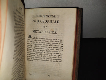 60- Latín. Institutiones Philosophicae. Auctore Francisco Jacquier. - 1821