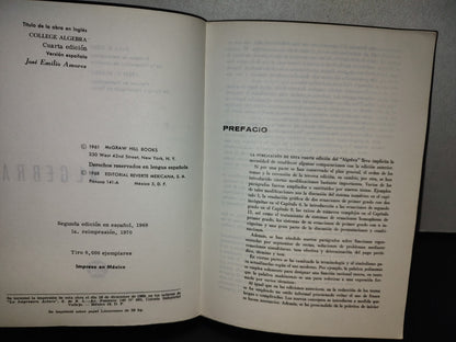 158- Álgebra - Paul K. Rees, Fred W. Sparks - Editorial Reverté Mexicana, S. A. 1970