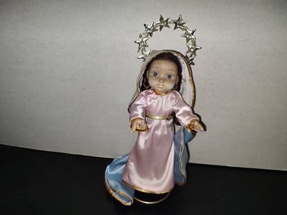 A6- Muñeca Con Representación De La Virgen María