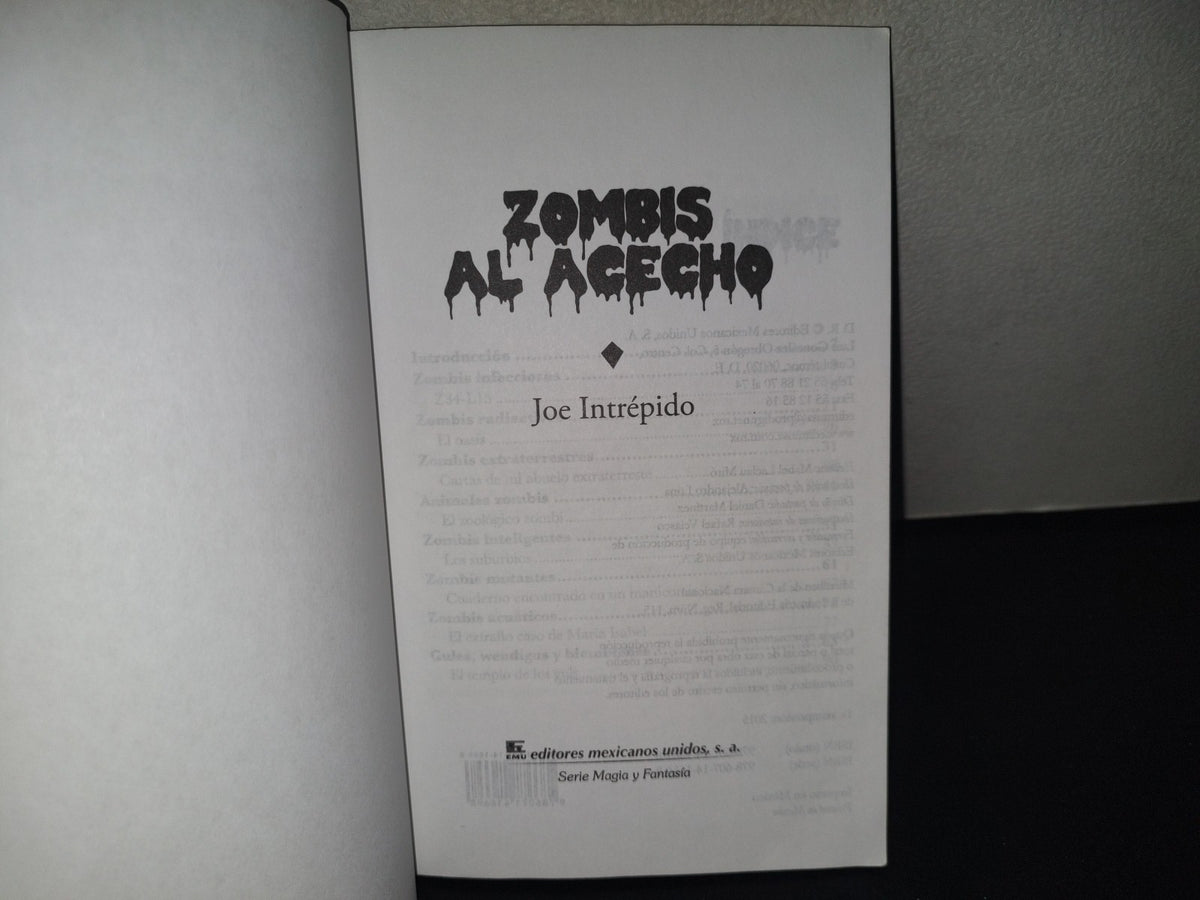 196- Zombis Al Acecho - Joe Intrépido - Editores Mexicanos Unidos, S. A., 2015