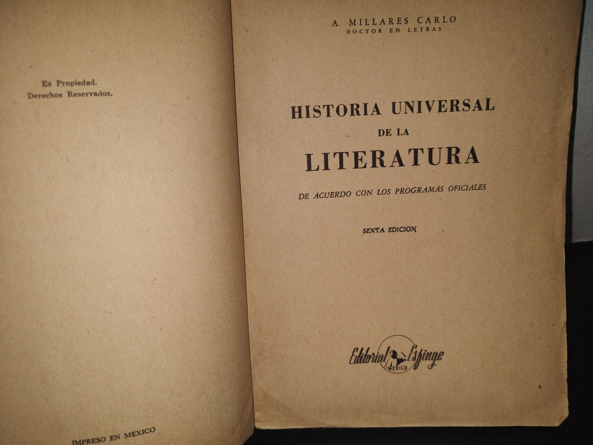 34- Historia Universal De La Literatura - A. Millares Carlo