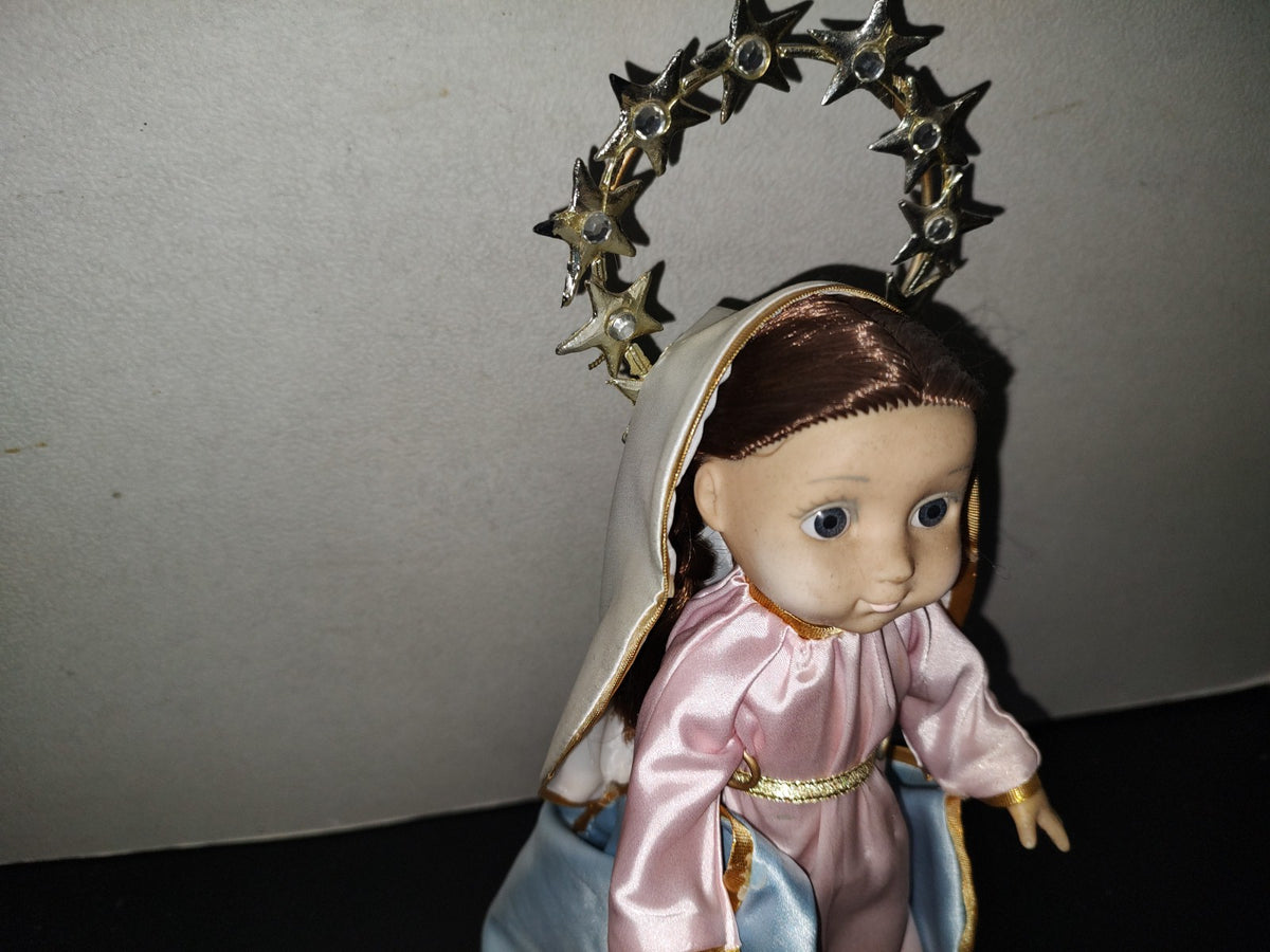 A6- Muñeca Con Representación De La Virgen María