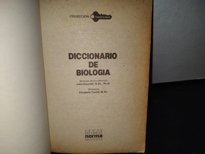 21- Diccionario De Biología. Colección Llave De La Ciencia - Editorial Norma
