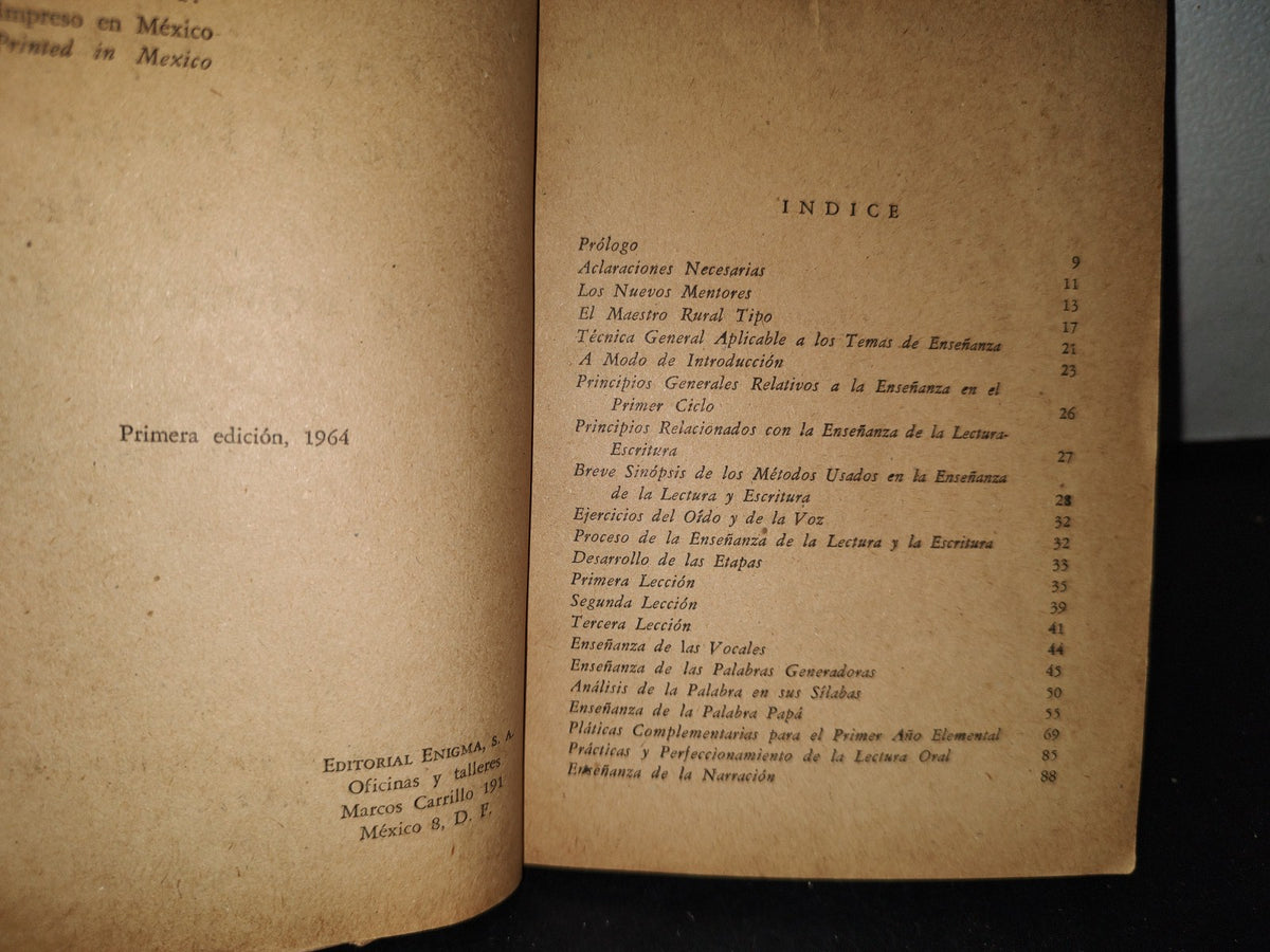 68- Enseñanza De La Lectura Y De La Aritmética - Rafael Tejeda Puente - Sep - 1964