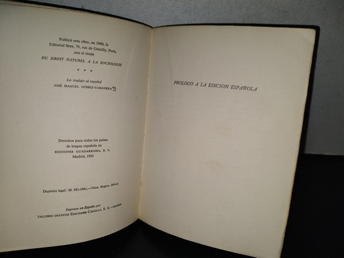 124- Introducción A Las Ciencias Sociales - Jacques Leclercq - Ediciones Guadarrama - 1961