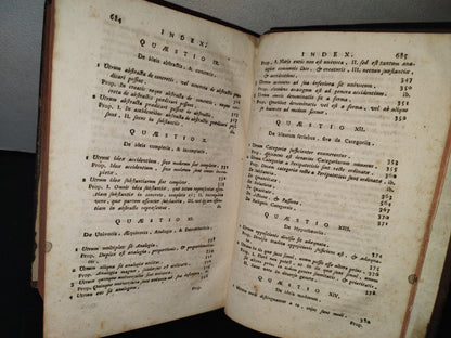 60- Fr. Salvatoris Mariae Roselli Summa Philosophica Ad Mentem S. Thomae Aquinatis Pars Prima - 1783
