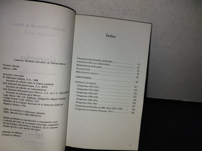 101- Greguerías. Ramón Gómez De La Serna - Rei México. Letras Hispánicas, Primera Edición, México, 1990