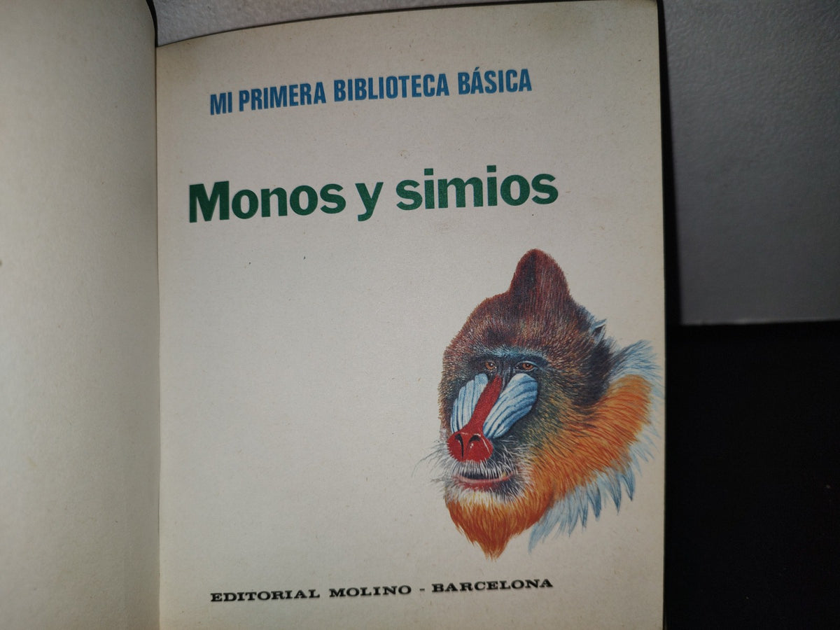 188- Mi Primera Biblioteca Básica 26. Monos Y Simios - Editorial Molino 1972