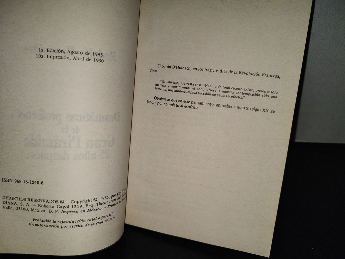 202- Dramáticas Profecías De La Grna Pirámide 25 Años Después - Rodolfo Benavides - 1990