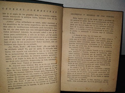 64- Grandezas Y Miserias De Una Victoria - Georges Clemenceau - Versión Española Por Ignacio López Valencia - M. Aguilar Editor, Marid, 1930