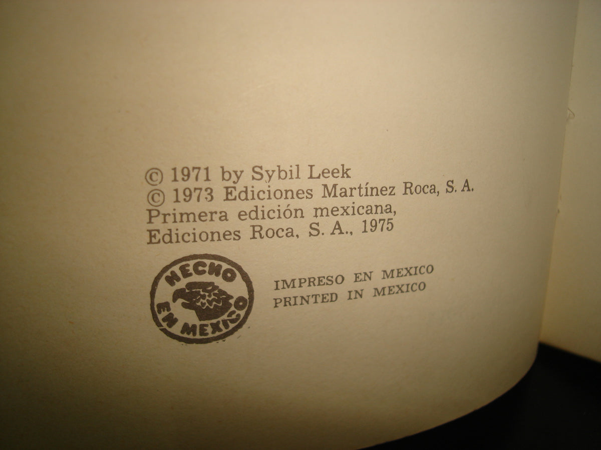 10- La Telepatía - Sybil Leek - Ediciones Martínez Roca, Primera Edición Mexicana 1975